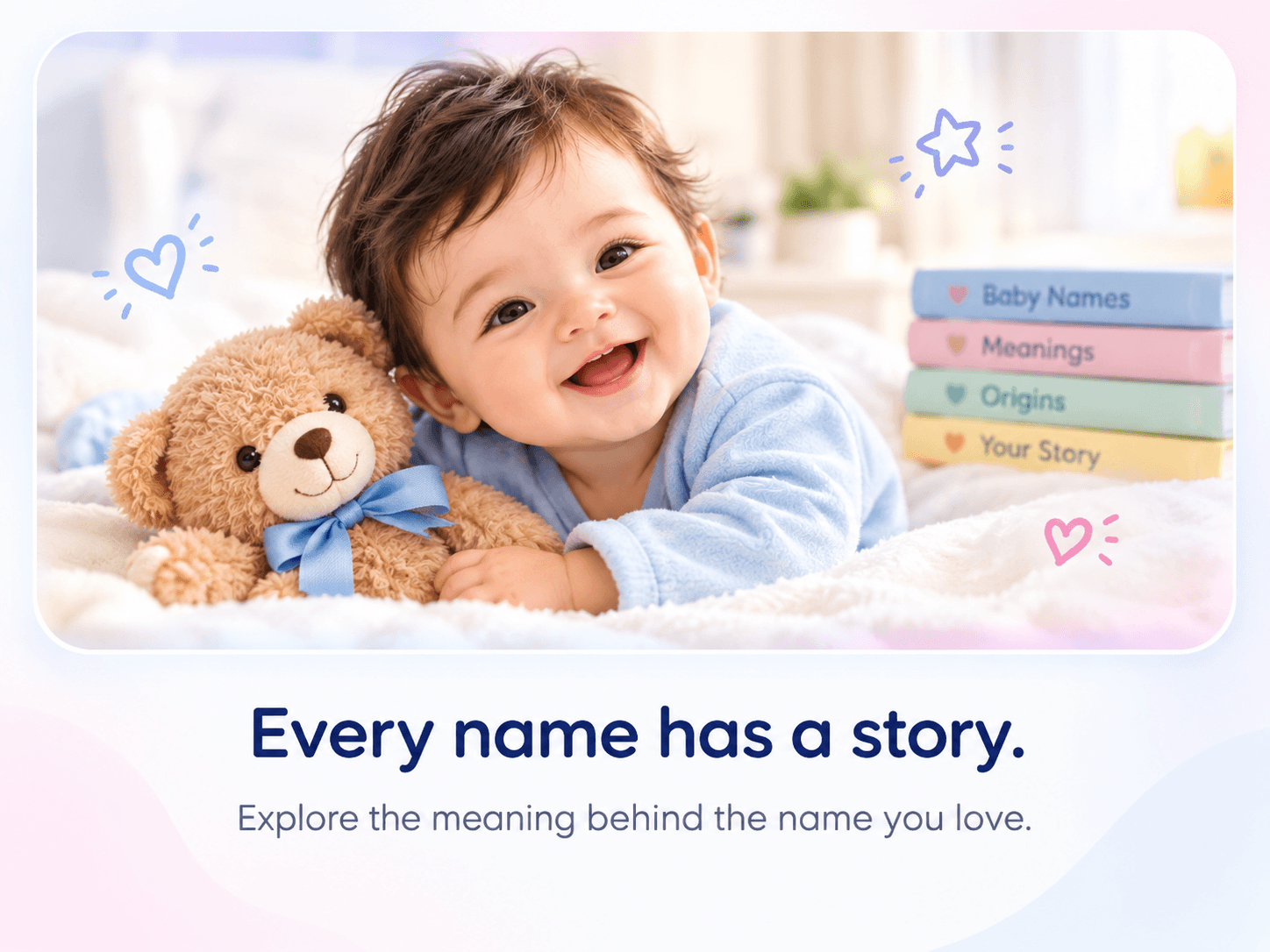 Happy baby representing the joy of discovering a baby name